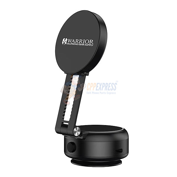 Warrior Autogrip 360° Rotating USB-C Charging Magnetic Phone Holder - Black