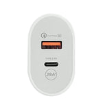 36W Dual USB Super Fast Charger QC3.0+PD with USB and Type-C Power Adapter