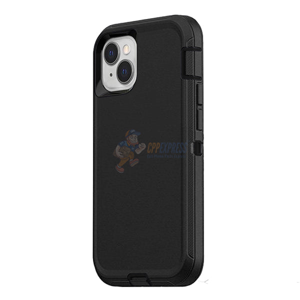iPhone 13 Shockproof Defender Case Cover - Black