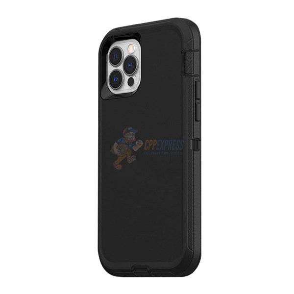 iPhone 13 Pro Max Shockproof Defender Case Cover - Black