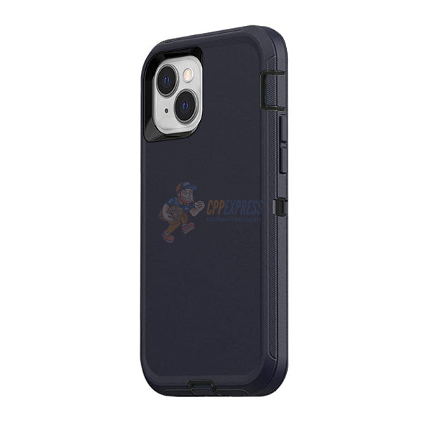 iPhone 13 Shockproof Defender Case Cover - Dark Blue