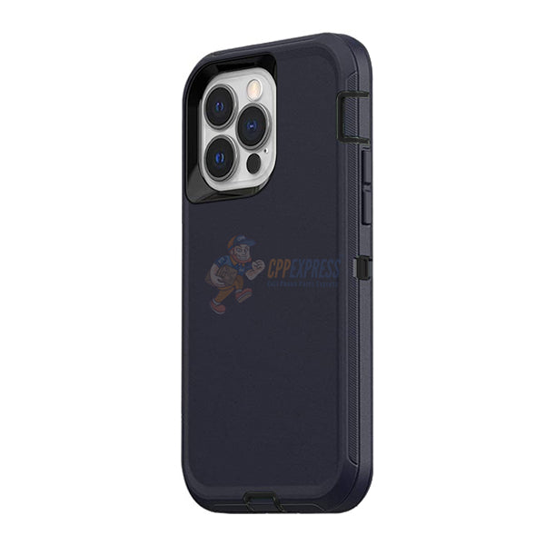 iPhone 13 Pro Shockproof Defender Case Cover - Dark Blue