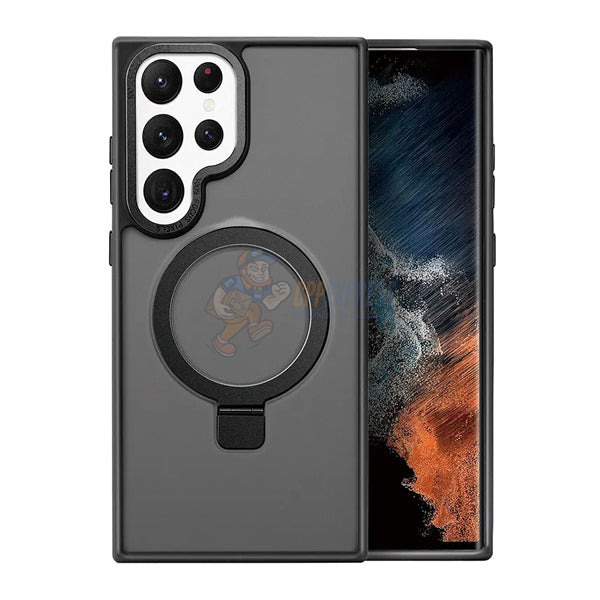 Samsung Galaxy S24 Ultra Shockproof Magnetic Case With Invisible Stand Holder