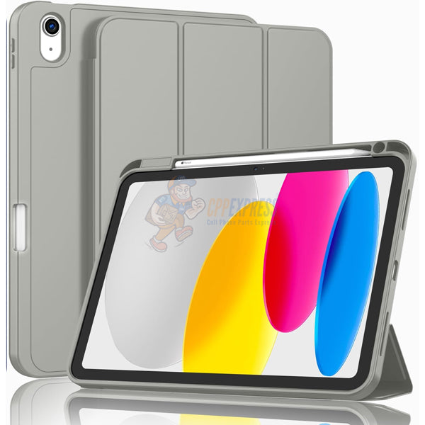 iPad 10 (2022) / iPad 11 (2025) Silicone case with Pencil Support - Grey