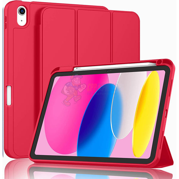 iPad 10 (2022) / iPad 11 (2025) Silicone case with Pencil Support - Red