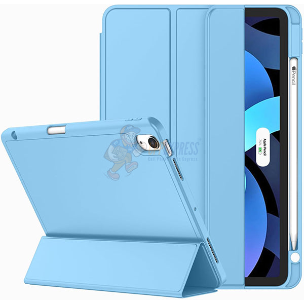 iPad Air 4/Air 5/Air 6 (10.9) Silicone case with Pencil Support - Light Blue