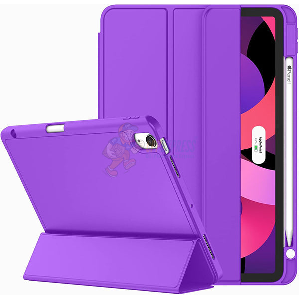 iPad Air 4/Air 5/Air 6 (10.9) Silicone case with Pencil Support - Purple