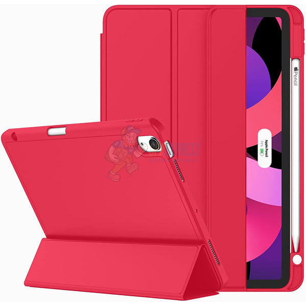 iPad Air 4/Air 5/Air 6 (10.9) Silicone case with Pencil Support - Red
