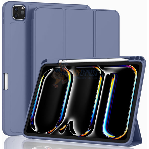 iPad Pro 11 (2024) Silicone case with Pencil Support - Lavender