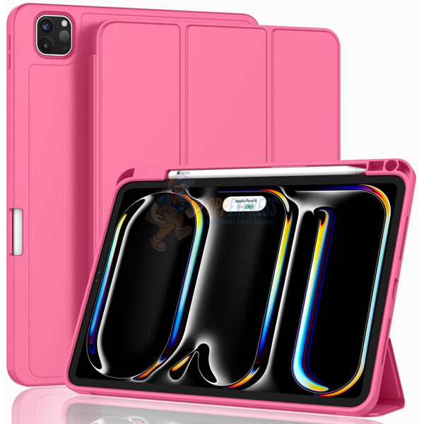 iPad Pro 11 (2024) Silicone case with Pencil Support - Pink