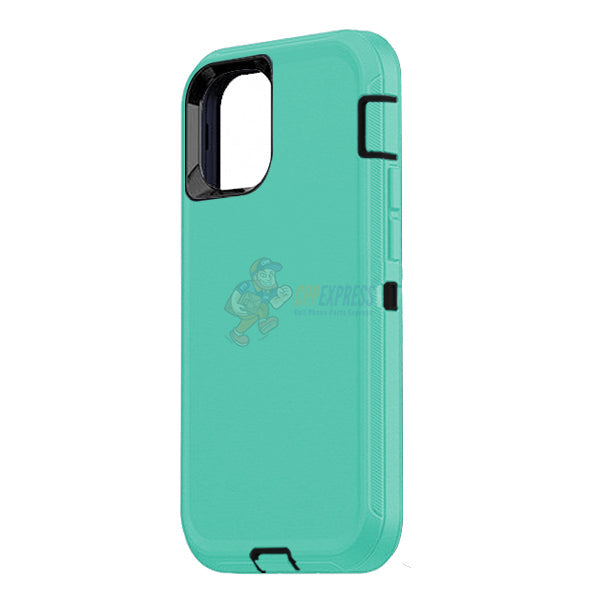 iPhone 12 / 12 Pro 6.1" Shockproof Defender Case Cover - Light Blue