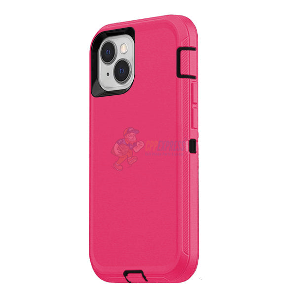 iPhone 13 Mini Shockproof Defender Case Cover - Hot Pink