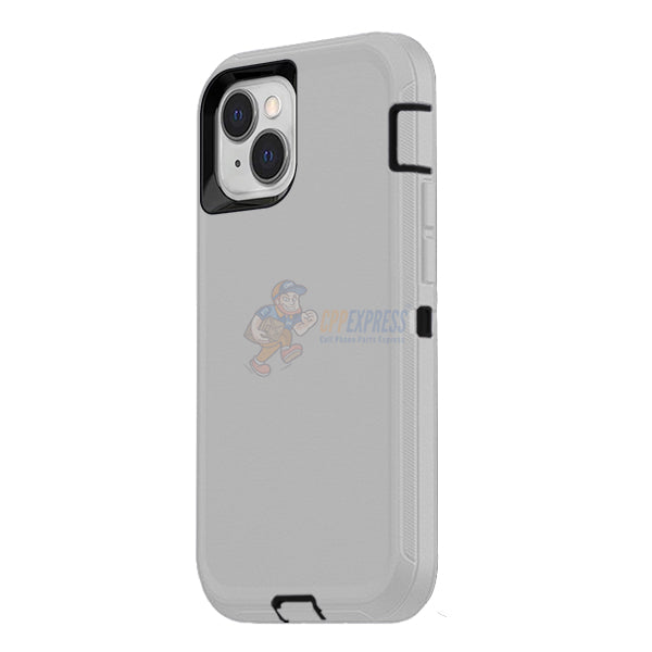 iPhone 13 Mini Shockproof Defender Case Cover - Light Gray