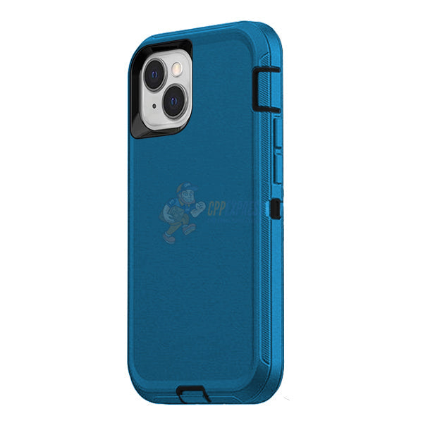 iPhone 14 Shockproof Defender Case Cover - Blue