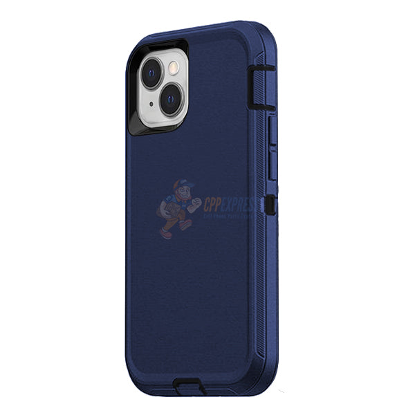 iPhone 14 Shockproof Defender Case Cover - Dark Blue