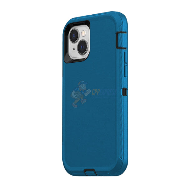 iPhone 14 Plus Shockproof Defender Case Cover - Blue