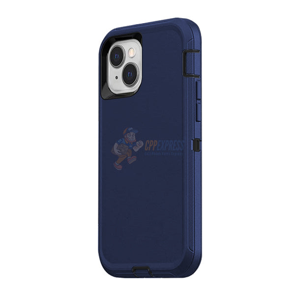 iPhone 14 Plus Shockproof Defender Case Cover - Dark Blue