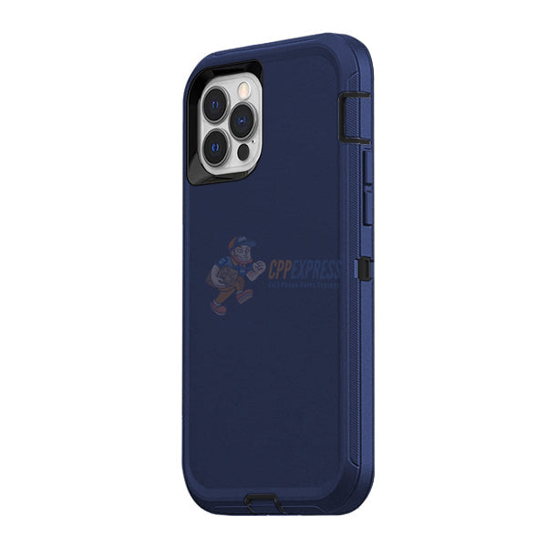 iPhone 14 Pro Max Shockproof Defender Case Cover - Dark Blue