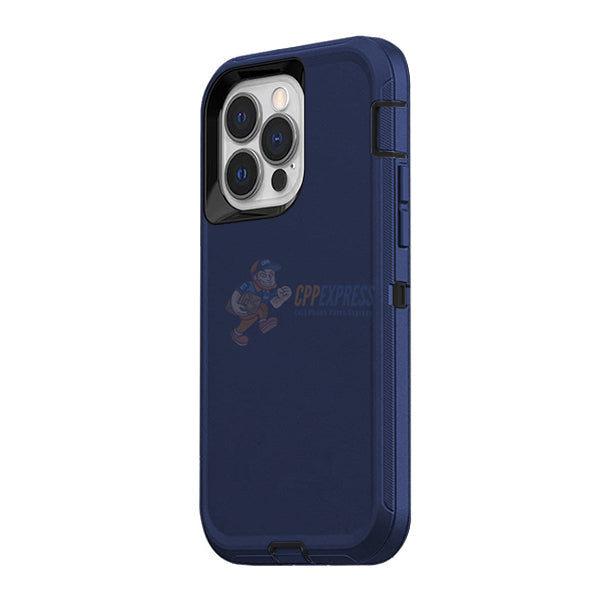 iPhone 14 Pro Shockproof Defender Case Cover - Dark Blue