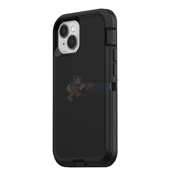 iPhone 15 Shockproof Defender Case Cover - Black
