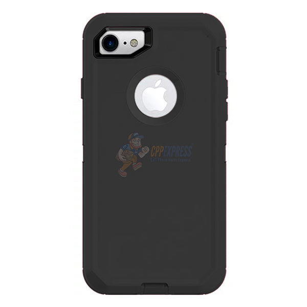 iPhone 7 / iPhone 8 Shockproof Defender Case Cover - Black