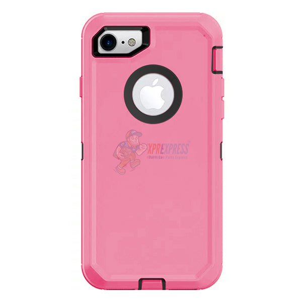 iPhone 7 / iPhone 8 Shockproof Defender Case Cover - Hot Pink