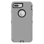 iPhone 7 Plus / iPhone 8 Plus Shockproof Defender Case Cover - Light Gray