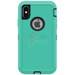 iPhone X / iPhone XS Shockproof Defender Case Cover - Light Blue