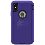 iPhone X / iPhone XS Shockproof Defender Case Cover - Purple