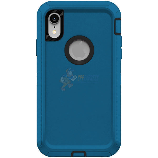 iPhone XR Shockproof Defender Case Cover - Blue