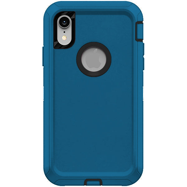 iPhone XR Shockproof Defender Case Cover - Blue