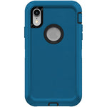 iPhone XR Shockproof Defender Case Cover - Blue