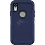iPhone XR Shockproof Defender Case Cover - Dark Blue