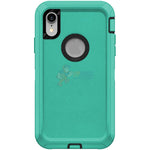 iPhone XR Shockproof Defender Case Cover - Light Blue