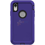 iPhone XR Shockproof Defender Case Cover - Purple