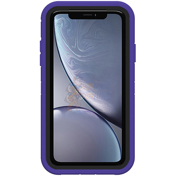 iPhone XR Shockproof Defender Case Cover - Purple