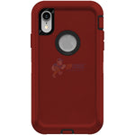 iPhone XR Shockproof Defender Case Cover - Red