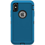 iPhone XS Max Shockproof Defender Case Cover - Blue
