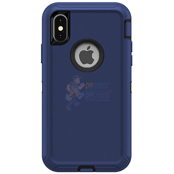 iPhone XS Max Shockproof Defender Case Cover - Dark Blue