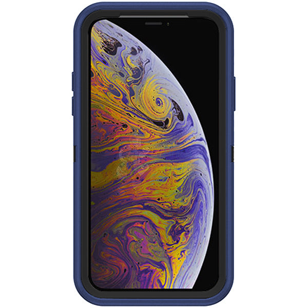 iPhone XS Max Shockproof Defender Case Cover - Dark Blue