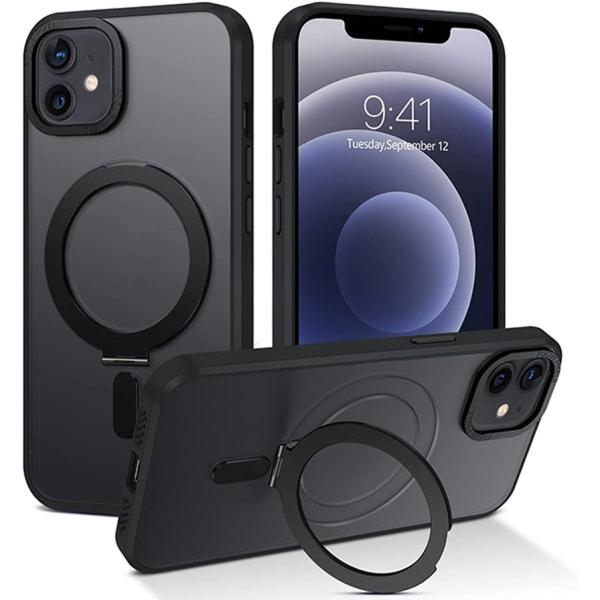 iPhone 12 Shockproof Magnetic Case With Invisible Stand Holder