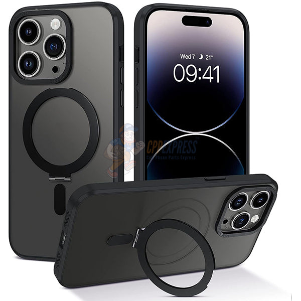 iPhone 14 Pro Shockproof Magnetic Case With Invisible Stand Holder