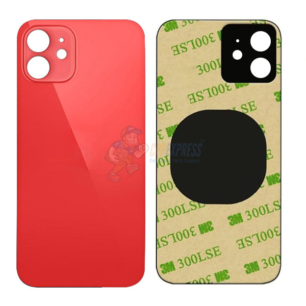 IPhone 12 Mini Glass Back Door - Perfect Fit Premium Back Glass - Red