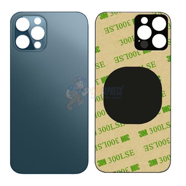IPhone 12 Pro Glass Back Door - Perfect Fit Premium Back Glass - Blue