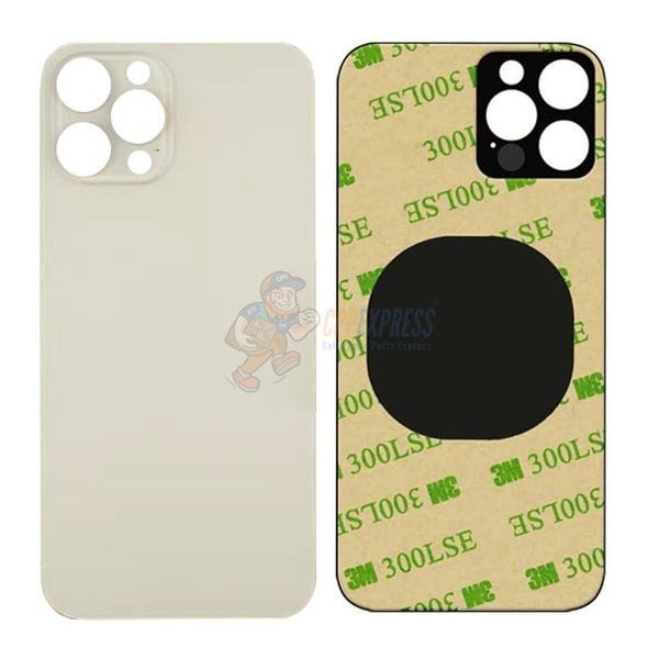IPhone 12 Pro Max Glass Back Door - Perfect Fit Premium Back Glass - Gold