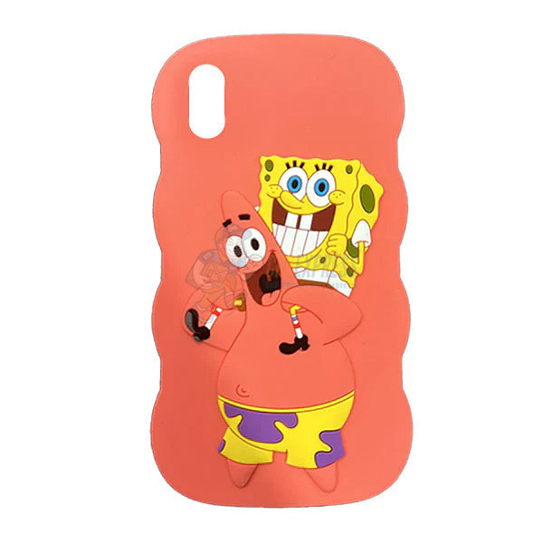 Nickelodeon iPhone Spongebob & Patrick Smiling Pink Silicone Case