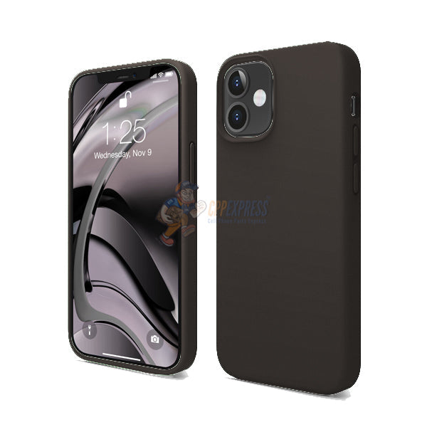 iPhone 12 Mini 5.4" Slim Soft Silicone Protective ShockProof Case Cover - Dark Grey