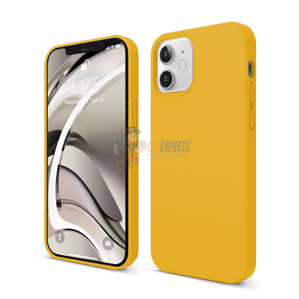 iPhone 12 Mini Slim Soft Silicone Protective ShockProof Case Cover - Florida Yellow