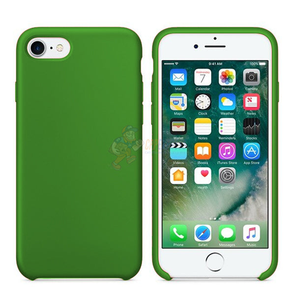 iPhone 7 / iPhone 8 Slim Soft Silicone Protective ShockProof Case Cover - Fluorescent Green
