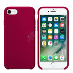 iPhone 7 / iPhone 8 Slim Soft Silicone Protective ShockProof Case Cover - Fluorescent Rose Red